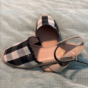 NWOT Kate Spade Plaid Bonnie in Black and White